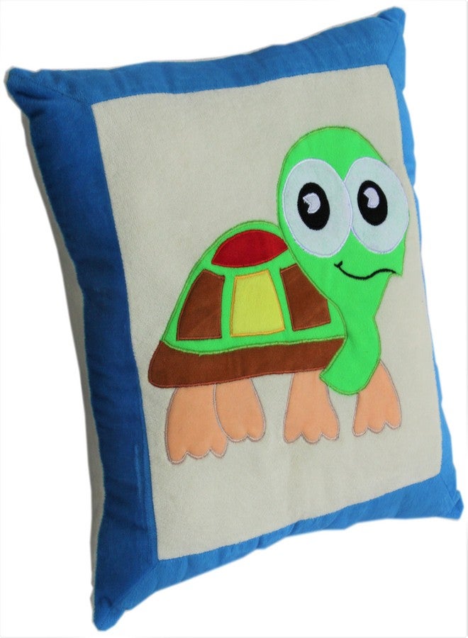 AMARDEEP Happy Turtle Stuffed Cushion 16x16 - Image 2